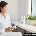 스킨케어 직업에서의 고객 상담 기법 - **Prompt 1: Empathetic Skincare Consultation**
    "A bright, naturally lit scene inside a modern, s...